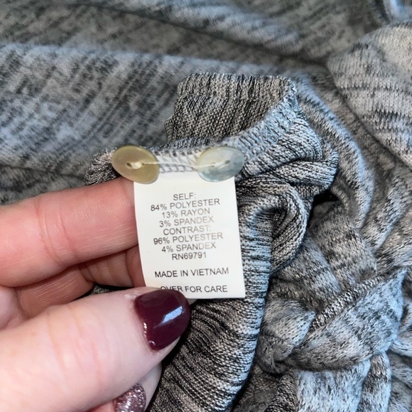 NWT Anthropologie Fig & Flower Cardigan Sweater 3X Gray Marled Embroidered Boho - Picture 6 of 7